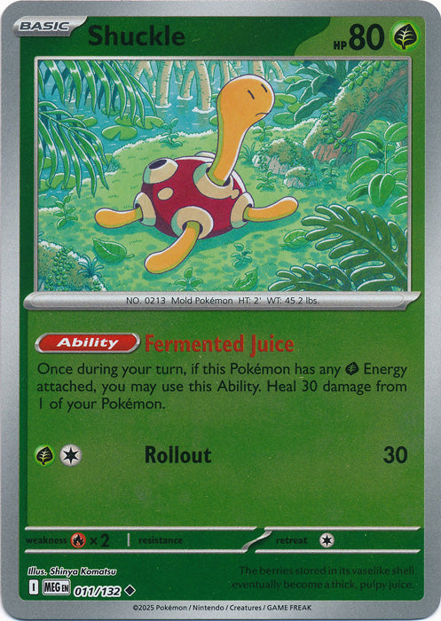 Shuckle - 011/132 - Uncommon - Reverse Holo