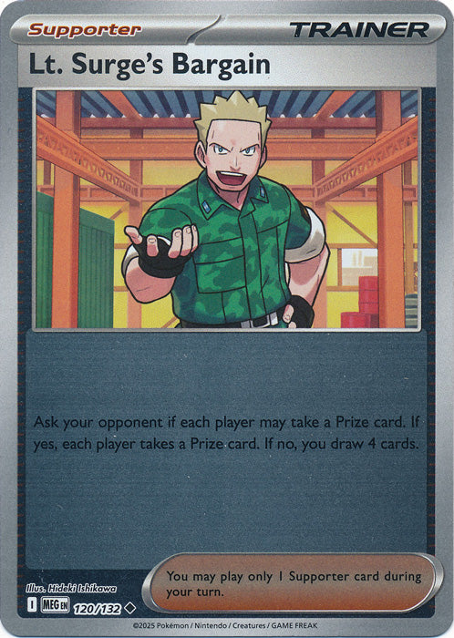 Lt. Surge's Bargain - 120/132 - Uncommon - Reverse Holo