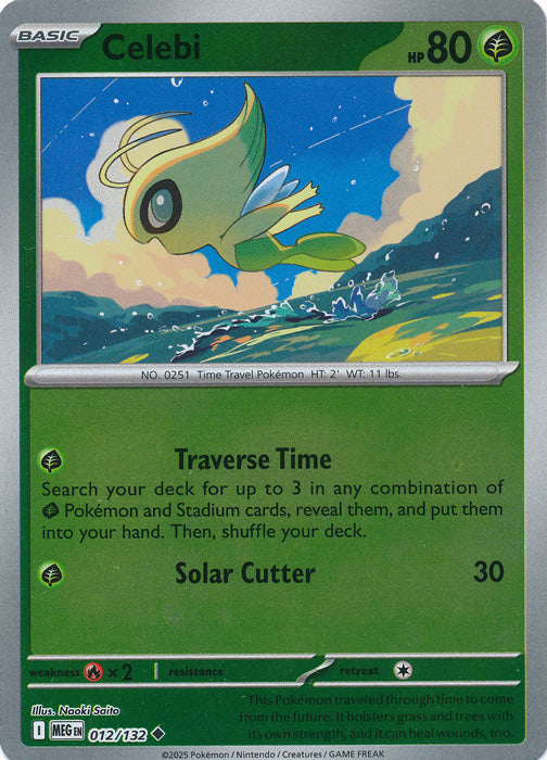 Celebi - 012/132 - Uncommon - Reverse Holo