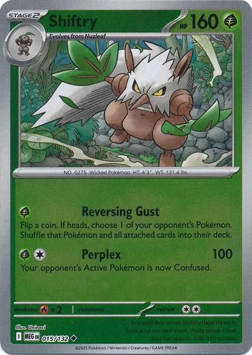 Shiftry - 015/132 - Uncommon - Reverse Holo