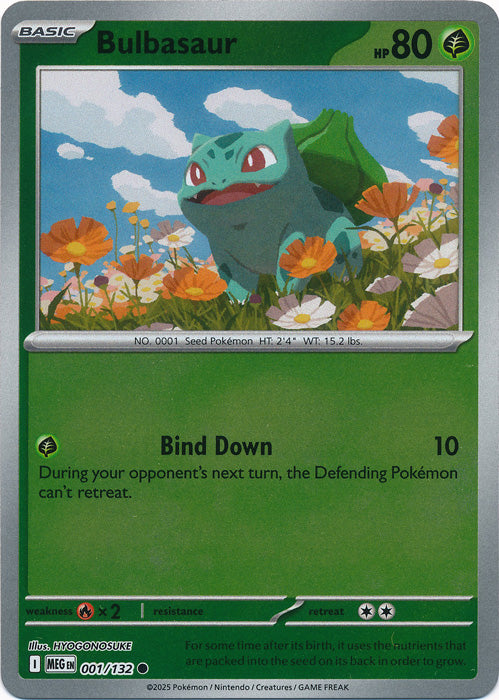 Bulbasaur - 001/132 - Common - Reverse Holo