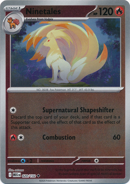 Ninetales - 020/132 - Uncommon - Reverse Holo