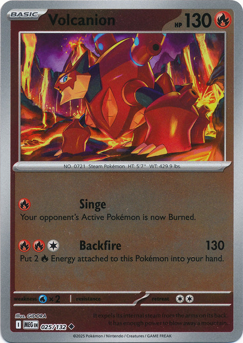 Volcanion - 025/132 - Uncommon - Reverse Holo
