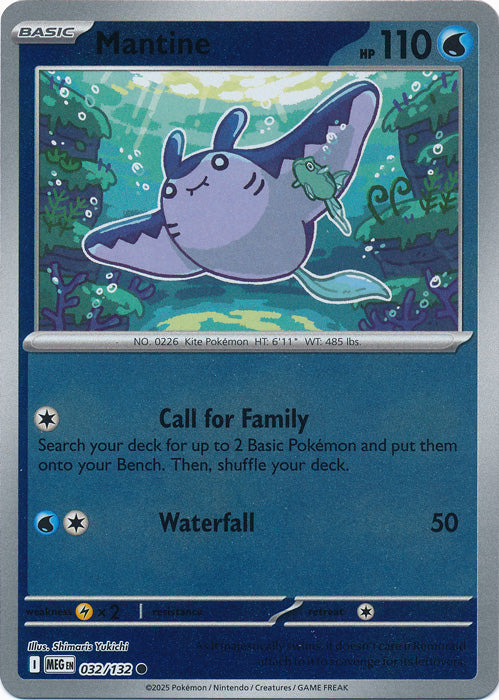 Mantine - 032/132 - Common - Reverse Holo