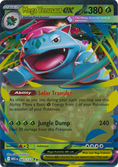 401 Games Canada - Mega Venusaur ex - 003/132 - Double Rare