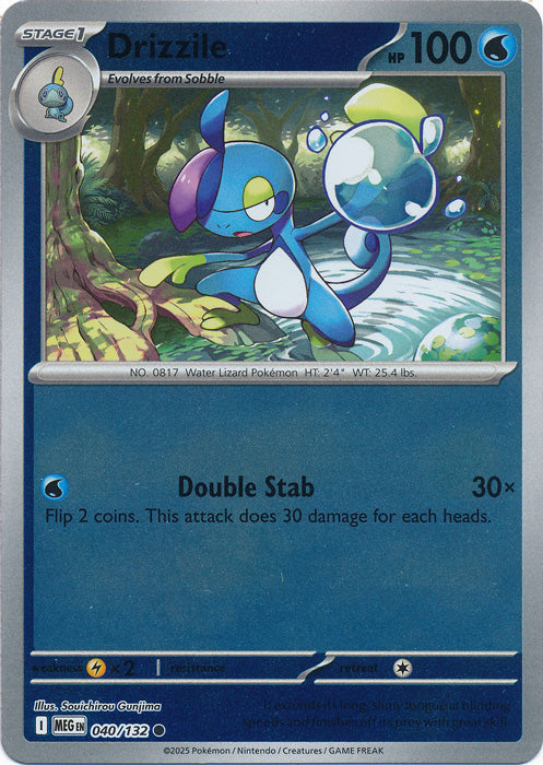 Drizzile - 040/132 - Common - Reverse Holo