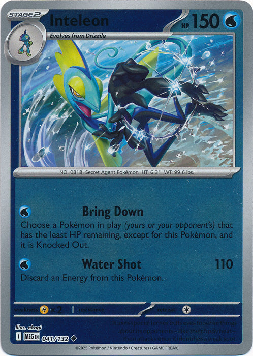 Inteleon - 041/132 - Uncommon - Reverse Holo