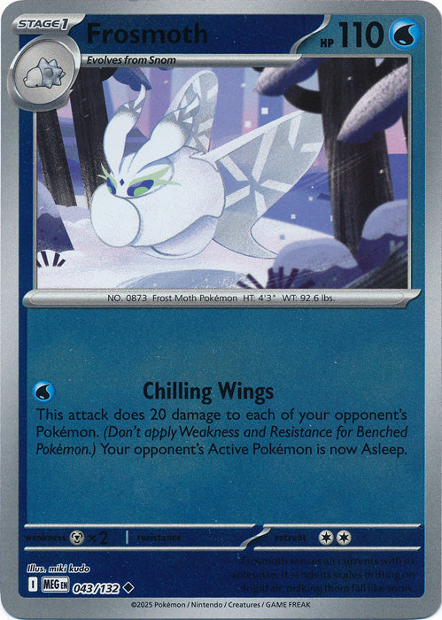 Frosmoth - 043/132 - Uncommon - Reverse Holo