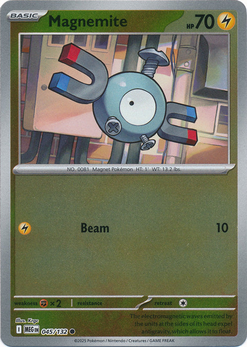 Magnemite - 045/132 - Common - Reverse Holo