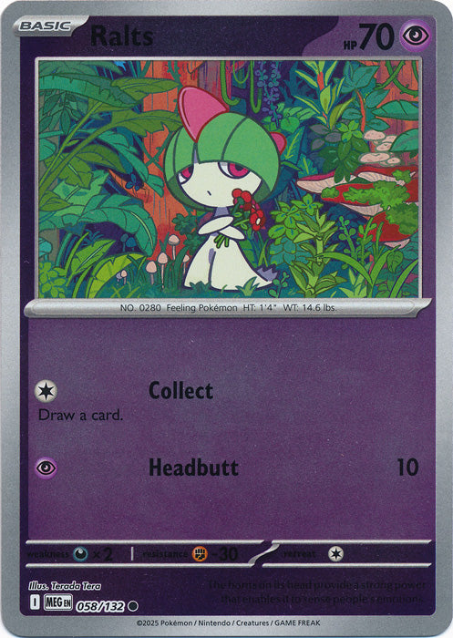 Ralts - 058/132 - Common - Reverse Holo