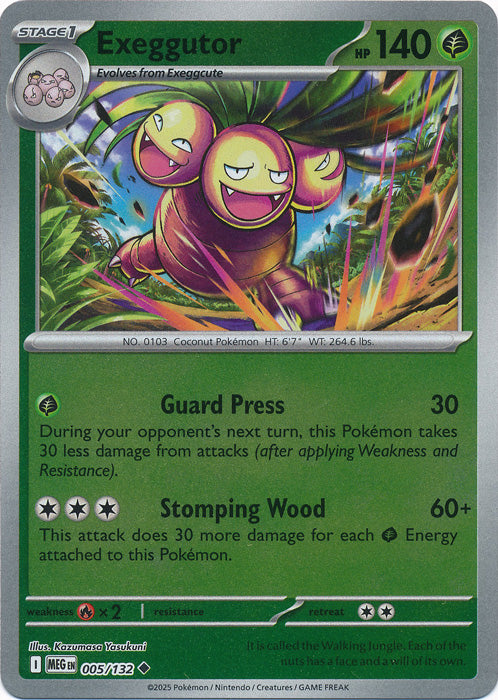 Exeggutor - 005/132 - Uncommon - Reverse Holo