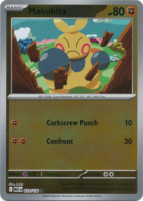 Makuhita - 072/132 - Common - Reverse Holo