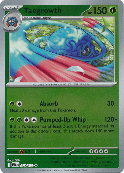 Tangrowth - 007/132 - Uncommon - Reverse Holo