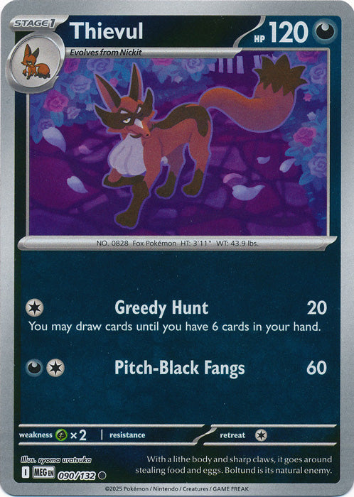 Thievul - 090/132 - Common - Reverse Holo