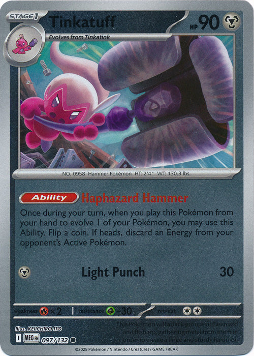 Tinkatuff - 097/132 - Common - Reverse Holo