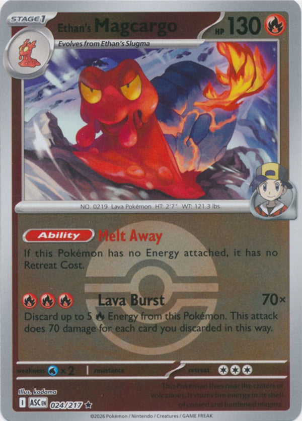 Ethan's Magcargo (Poke Ball) - 024/217 - Rare