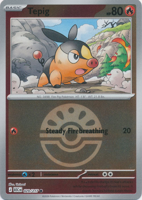 Tepig (Friend Ball) - 029/217 - Common