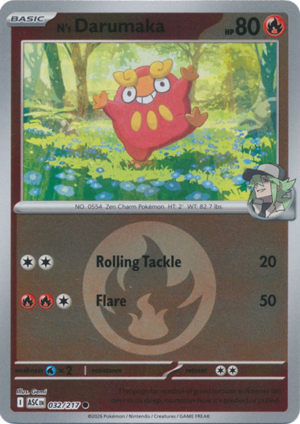 N's Darumaka (Energy Symbol Pattern) - 032/217 - Common
