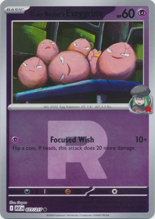 Team Rocket's Exeggcute (Team Rocket) - 077/217 - Common