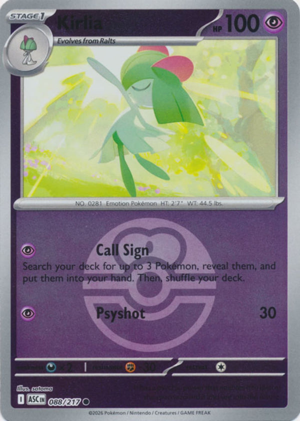 Kirlia (Love Ball) - 088/217 - Common