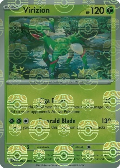 Virizion (Master Ball Pattern) - 010/086 - Rare