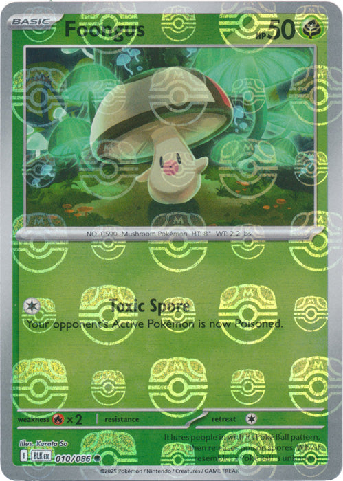 Foongus (Master Ball Pattern) - 010/086 - Common
