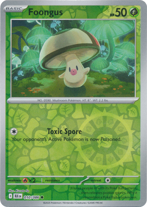 Foongus - 010/086 - Common - Reverse Holo