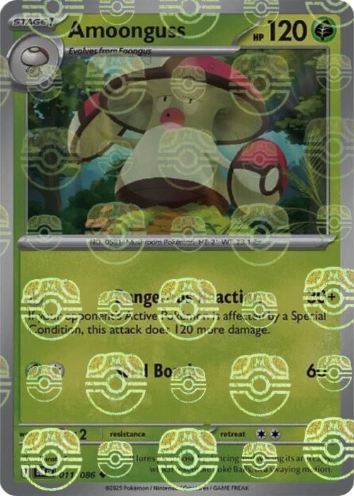 Amoonguss (Master Ball Pattern) - 011/086 - Uncommon