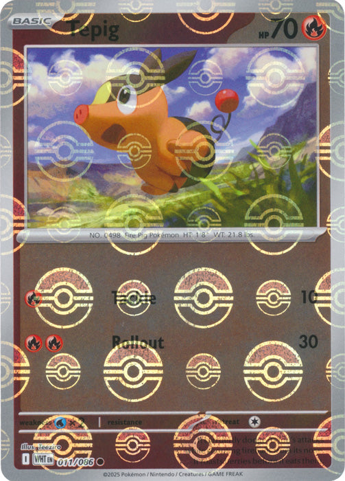 Tepig (Poke Ball Pattern) - 011/086 - Common