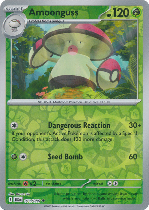 Amoonguss - 011/086 - Uncommon - Reverse Holo