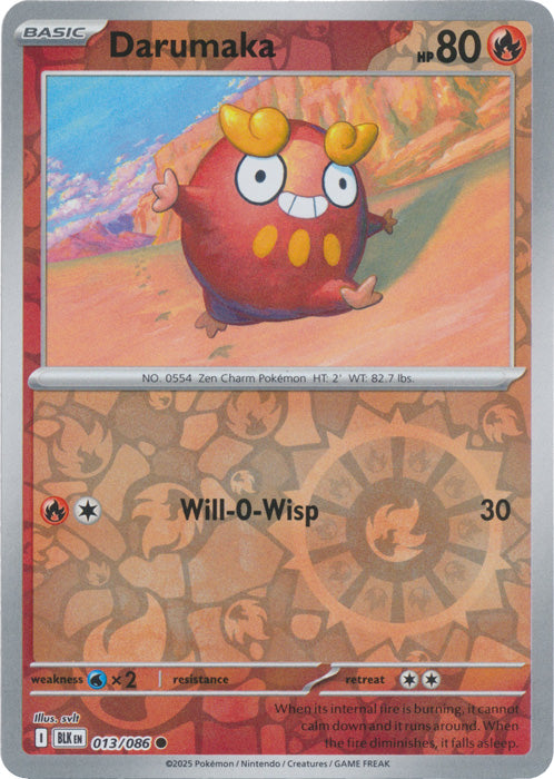 Darumaka - 013/086 - Common - Reverse Holo