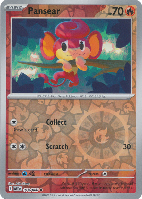 Pansear - 014/086 - Common - Reverse Holo