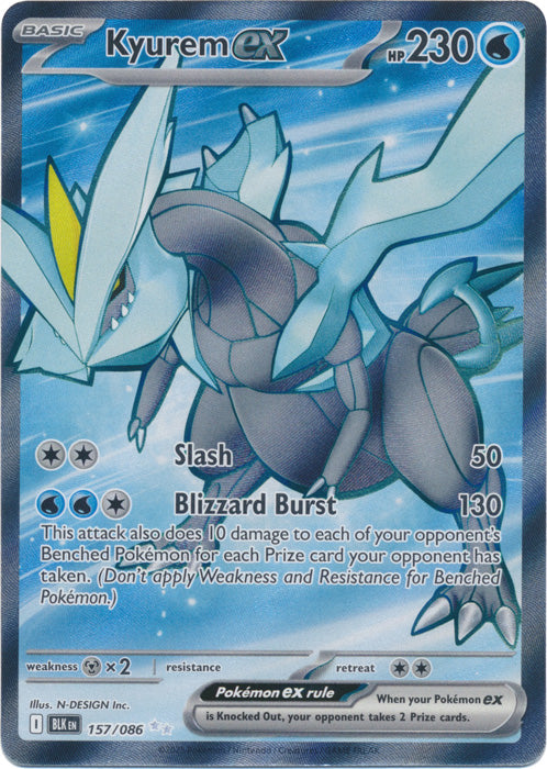 Kyurem ex - 157/086 - Full Art Ultra Rare