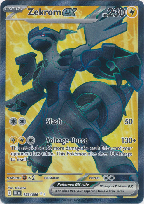 401 Games Canada - Zekrom ex - 158/086 - Full Art Ultra Rare 401 Games Canada - Zekrom ex - 158/086 - Full Art Ultra Rare