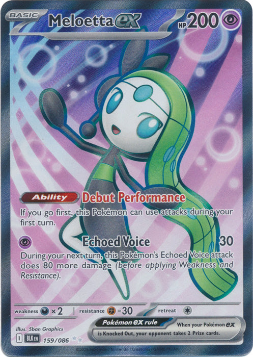 Meloetta ex - 159/086 - Full Art Ultra Rare