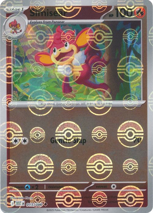 Simisear (Poke Ball Pattern) - 015/086 - Uncommon