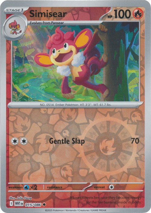 Simisear - 015/086 - Uncommon - Reverse Holo