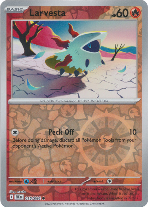 Larvesta - 015/086 - Common - Reverse Holo