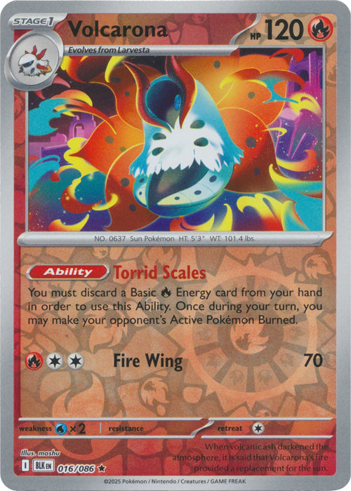 Volcarona - 016/086 - Rare - Reverse Holo