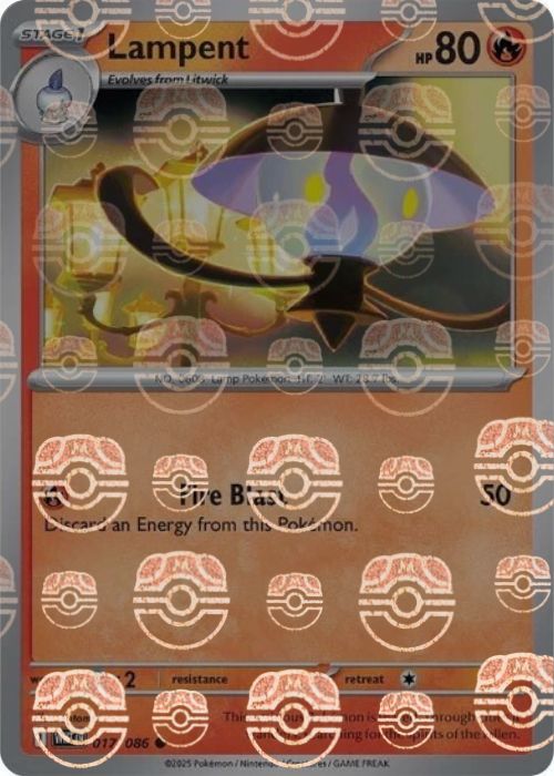 Lampent (Master Ball Pattern) - 017/086 - Common