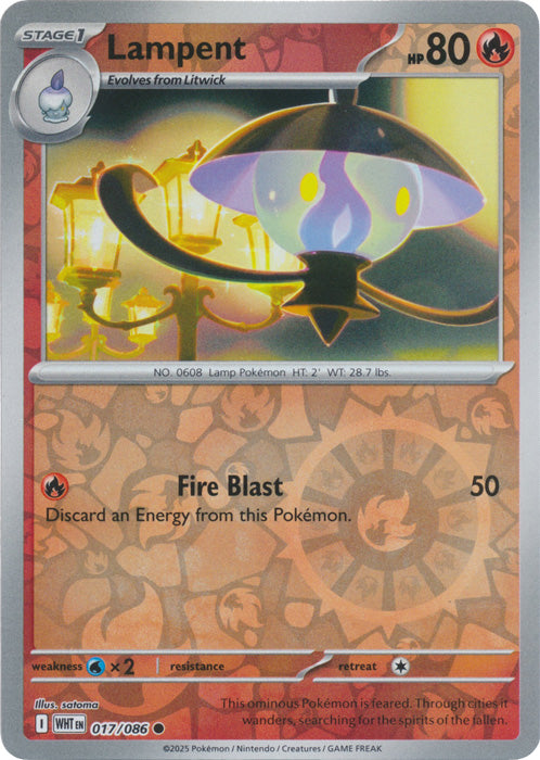 Lampent - 017/086 - Common - Reverse Holo