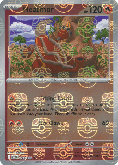 Heatmor (Master Ball Pattern) - 019/086 - Uncommon