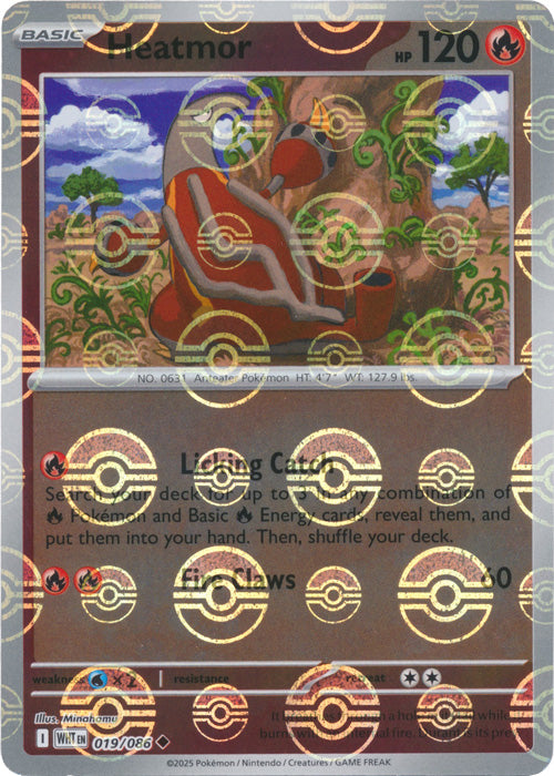 Heatmor (Poke Ball Pattern) - 019/086 - Uncommon