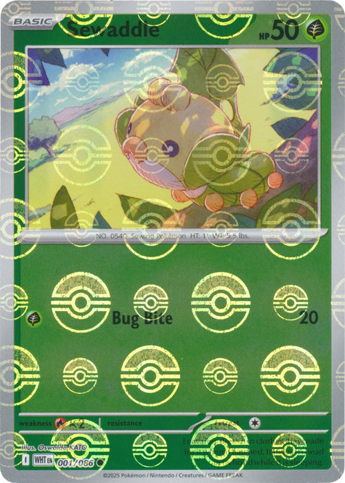 Sewaddle (Poke Ball Pattern) - 001/086 - Common