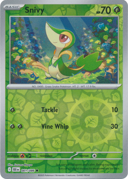 Snivy - 001/086 - Common - Reverse Holo