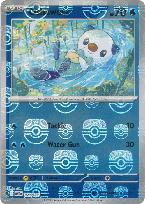Oshawott (Master Ball Pattern) - 021/086 - Common