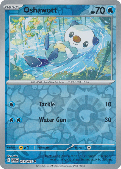 Oshawott - 021/086 - Common - Reverse Holo