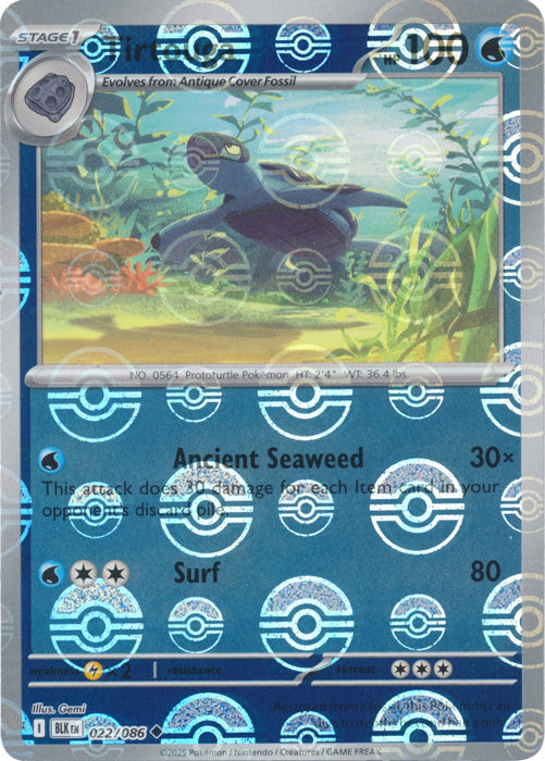 Tirtouga (Poke Ball Pattern) - 022/086 - Uncommon