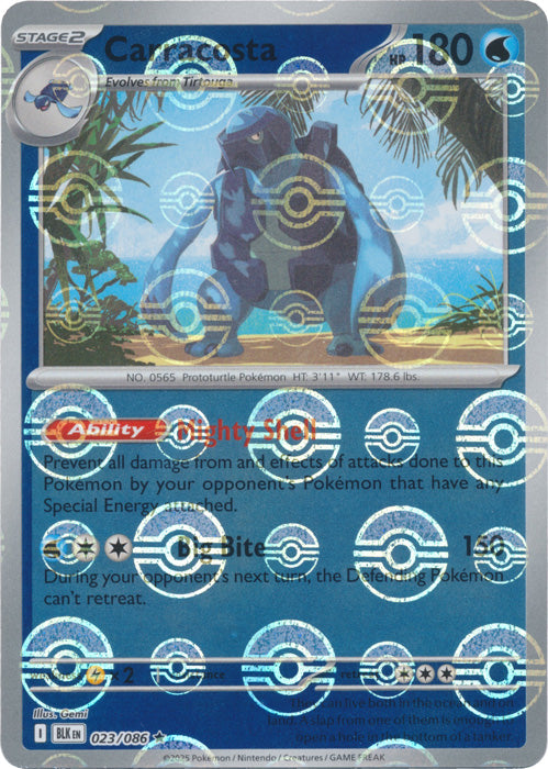 Carracosta (Poke Ball Pattern) - 023/086 - Rare