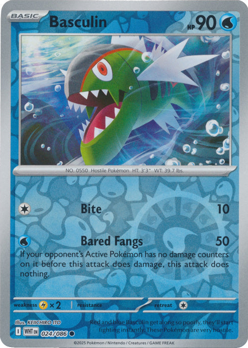 Basculin - 024/086 - Common - Reverse Holo